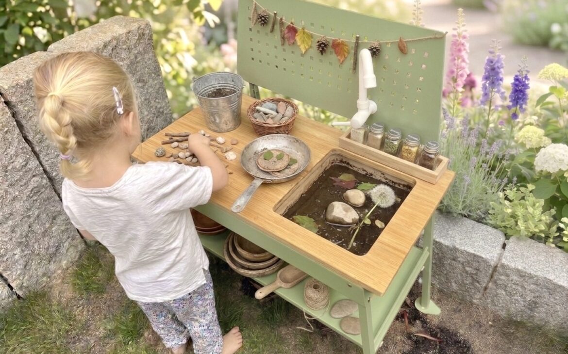 outdoor spielkueche kinder 1170x730 - Matschk&uuml;che aus Edelstahl: Warum sie die langlebige Alternative zu Holz ist