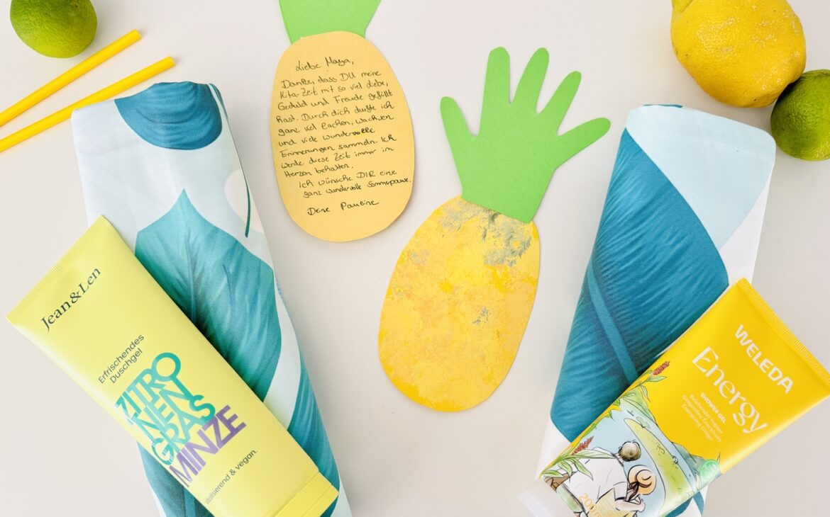 sommerliches dankeschoen kita erzieher 1170x730 - Geschenk zum Kita-Abschluss: Sommerliches DIY-Abschiedsgeschenk f&uuml;r Erzieherinnen & Erzieher