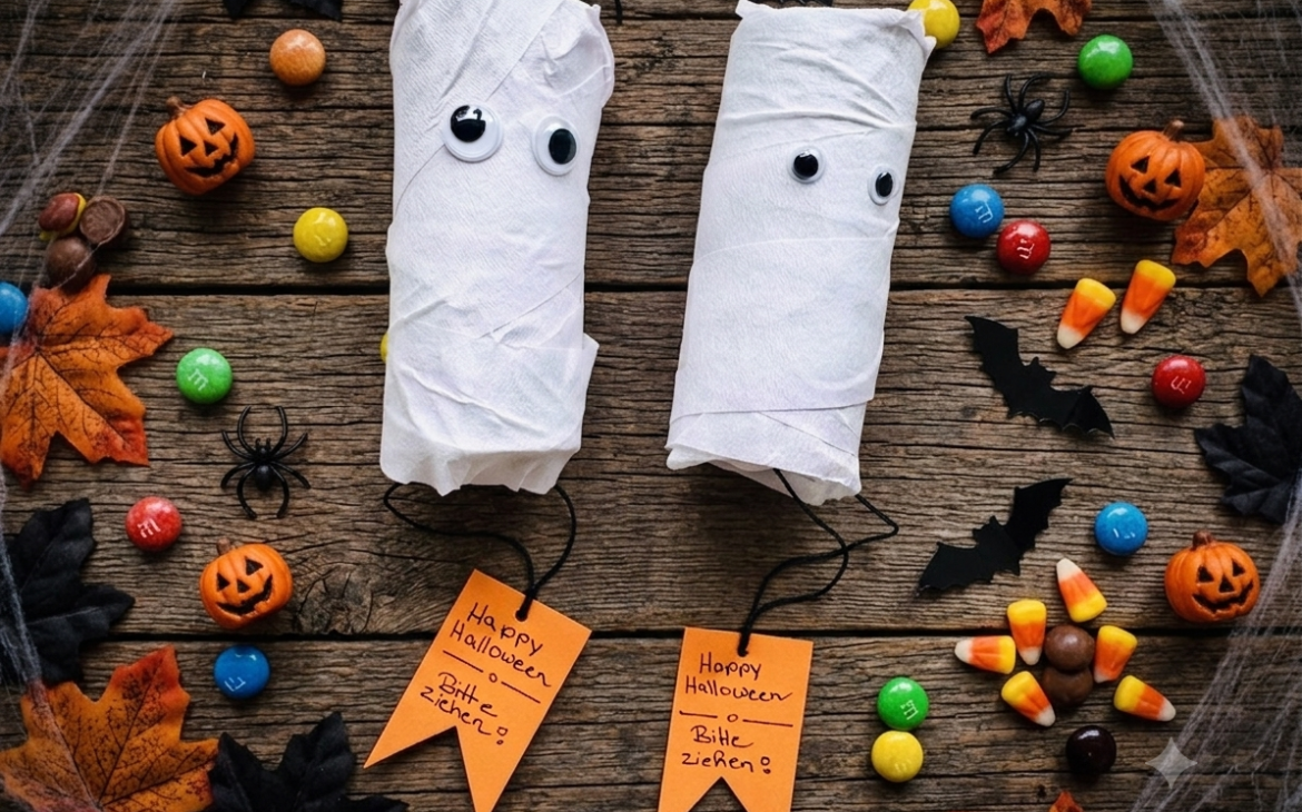 Halloween-Piñata basteln: Geist aus einer Klopapierrolle – einfache DIY-Idee für Kinder halloween bastelidee kindergarten 1170x730 - Halloween-Piñata basteln: Geist aus einer Klopapierrolle – einfache DIY-Idee für Kinder