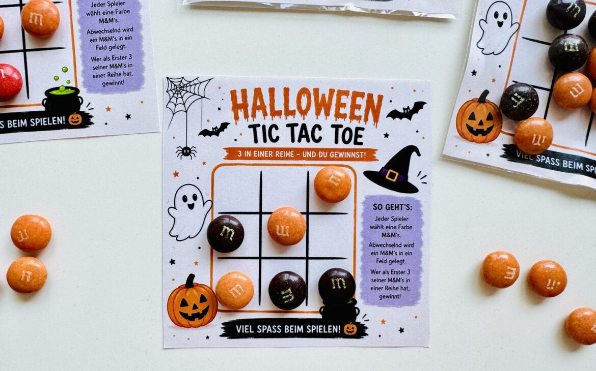 halloween beschaeftigung kinder 1170x730 - Halloween Tic Tac Toe: Kostenlose Vorlage zum Ausdrucken f&uuml;r Kinder