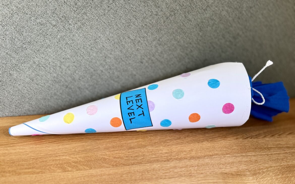 schultuete nach grundschule basteln 1170x730 - Schult&uuml;te 5. Klasse basteln: Einfache Idee zum &Uuml;bertritt