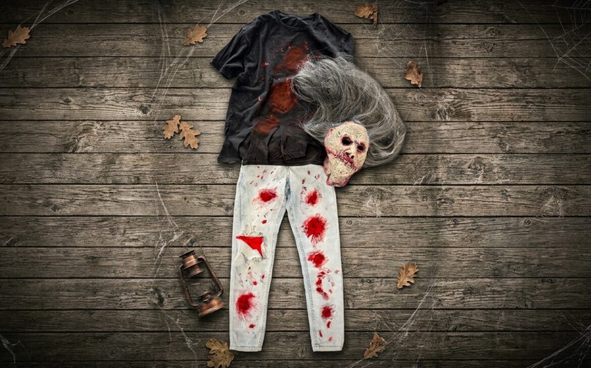 Halloween Kostüm selber machen: In 30 Minuten zum gruseligen Outfit halloween outfit aus alten kleidern 1170x730 - Halloween Kostüm selber machen: In 30 Minuten zum gruseligen Outfit